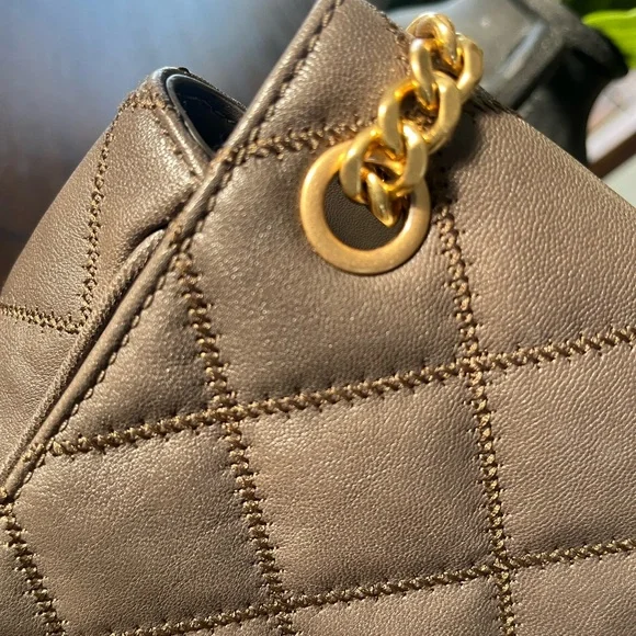 Tory Burch Willa Grey Quilted Versatile Shoulder Crossbody Bag - Picture 5 of 15